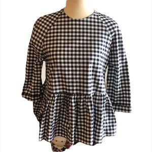 Victoria Beckham for Target Navy Checked Top